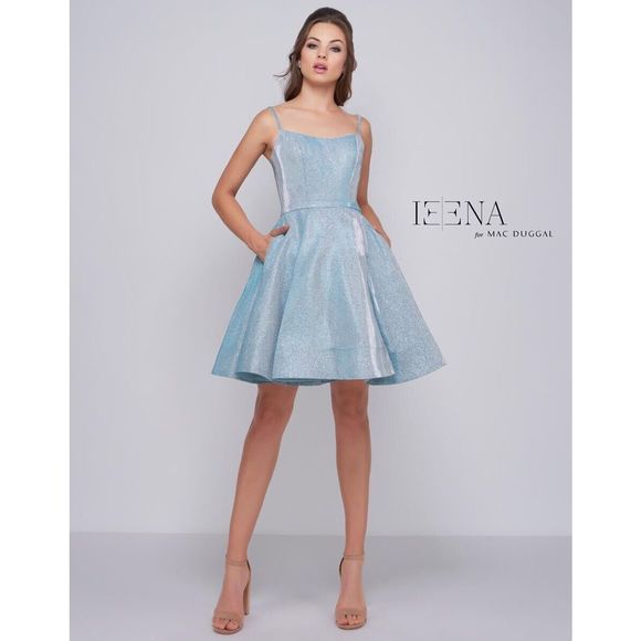 Blue Ieena Duggal  Size 10 A-line dress - Picture 1 of 2